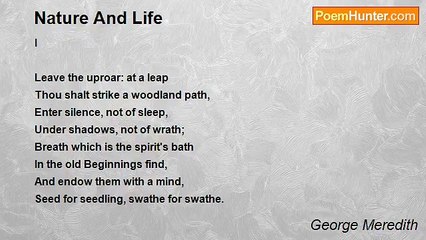 George Meredith - Nature And Life