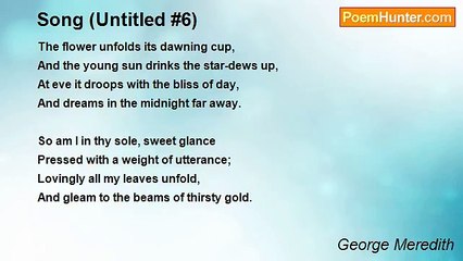 George Meredith - Song (Untitled #6)