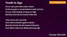 George Meredith - Youth In Age