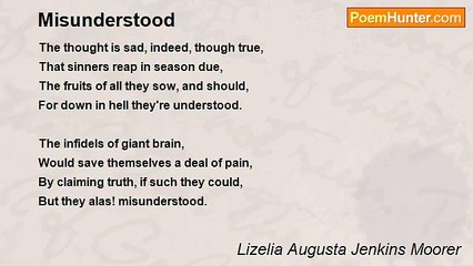 Lizelia Augusta Jenkins Moorer - Misunderstood