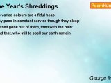 George Meredith - The Year's Shreddings