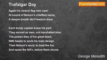 George Meredith - Trafalgar Day
