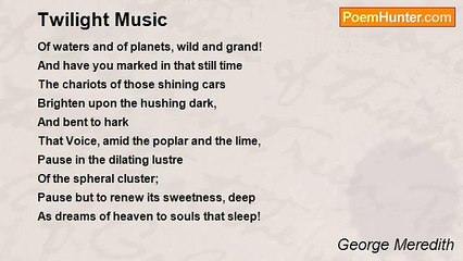 George Meredith - Twilight Music