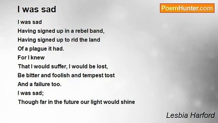 Lesbia Harford - I was sad