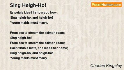 Charles Kingsley - Sing Heigh-Ho!