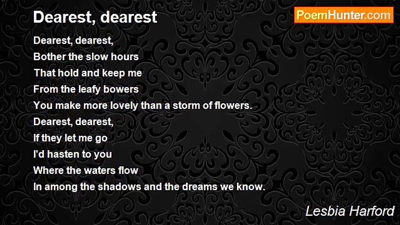 Lesbia Harford - Dearest, dearest