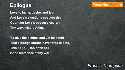 Francis Thompson - Epilogue