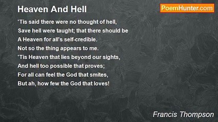 Francis Thompson - Heaven And Hell