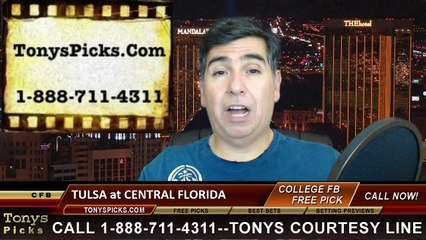 Download Video: Central Florida Knights vs. Tulsa Golden Hurricane Free Pick Prediction NCAA College Football Odds Preview 11-14-2014