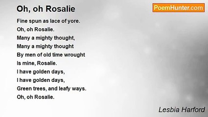 Lesbia Harford - Oh, oh Rosalie