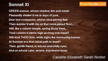 Caroline Elizabeth Sarah Norton - Sonnet XI