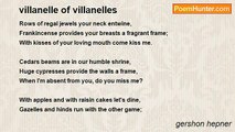 gershon hepner - villanelle of villanelles