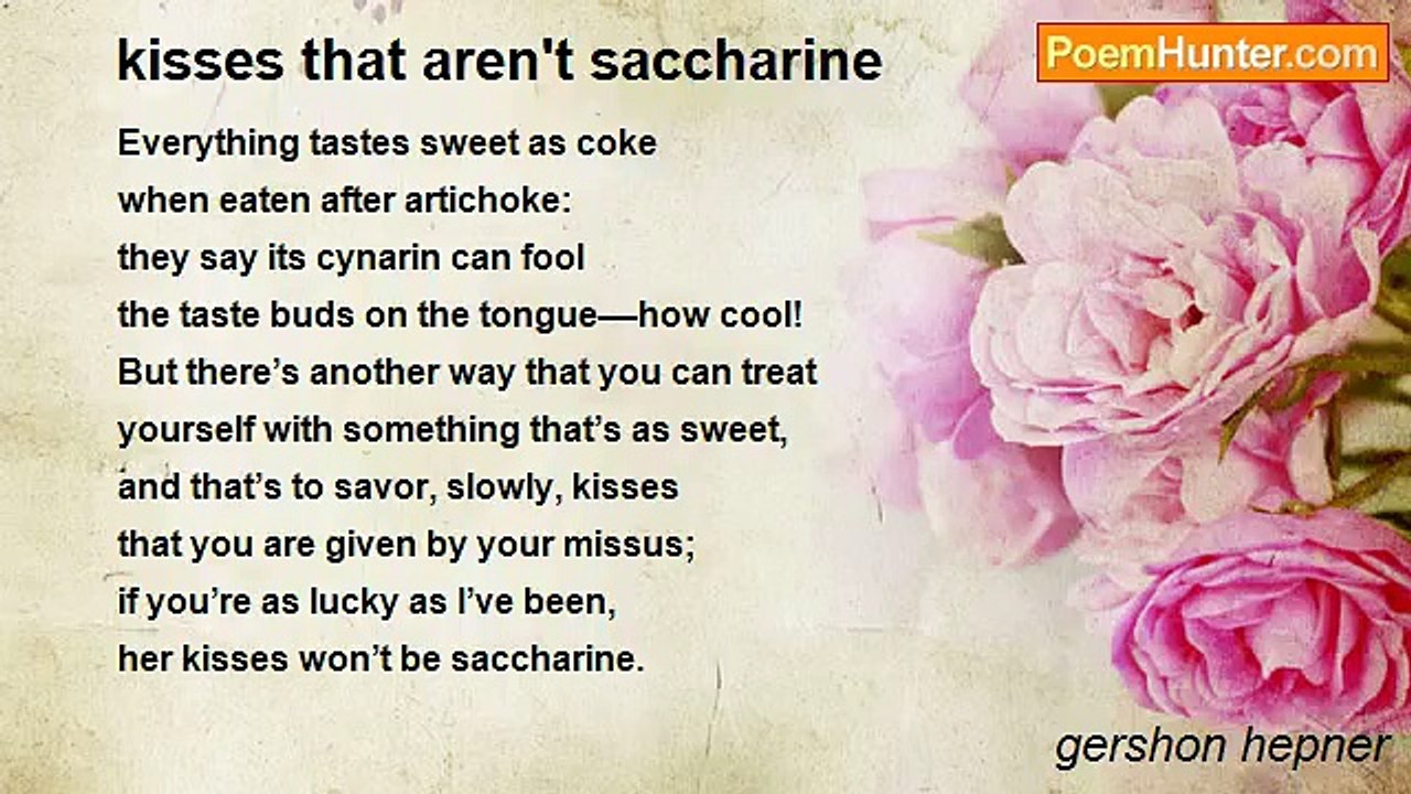 gershon hepner - kisses that aren't saccharine