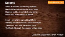 Caroline Elizabeth Sarah Norton - Dreams