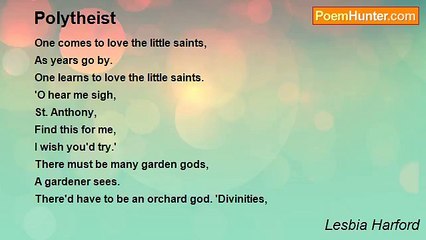 Lesbia Harford - Polytheist