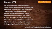 Caroline Elizabeth Sarah Norton - Sonnet XVII
