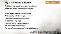 Caroline Elizabeth Sarah Norton - My Childhood's Home