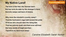 Caroline Elizabeth Sarah Norton - My Native Land!