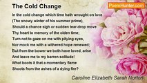 Caroline Elizabeth Sarah Norton - The Cold Change