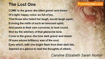 Caroline Elizabeth Sarah Norton - The Lost One