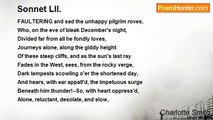 Charlotte Smith - Sonnet LII.
