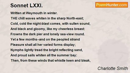 Charlotte Smith - Sonnet LXXI.