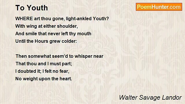 Walter Savage Landor - To Youth