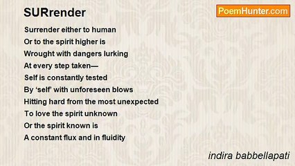 indira babbellapati - SURrender