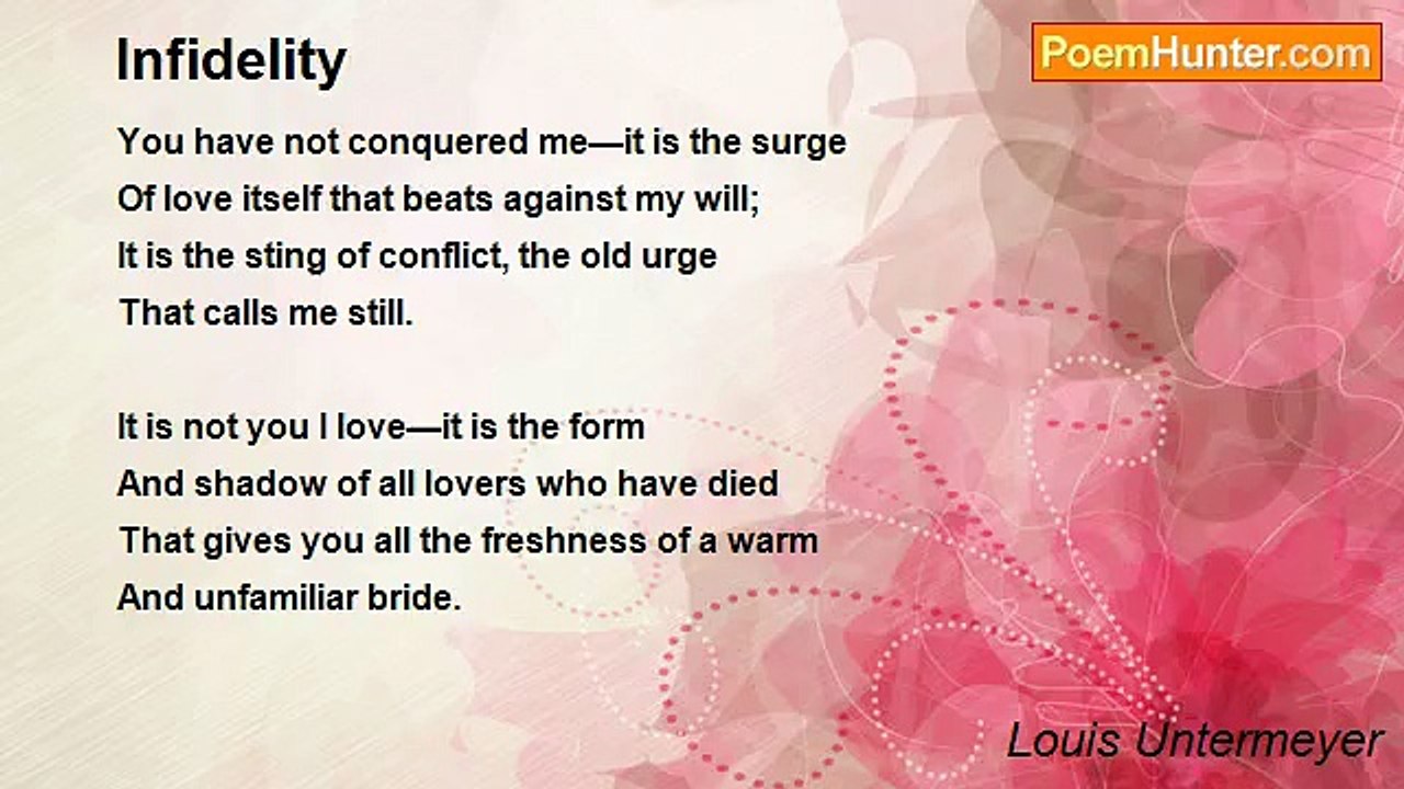 Louis Untermeyer - Infidelity