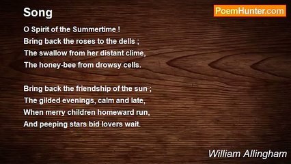 William Allingham - Song