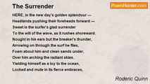 Roderic Quinn - The Surrender
