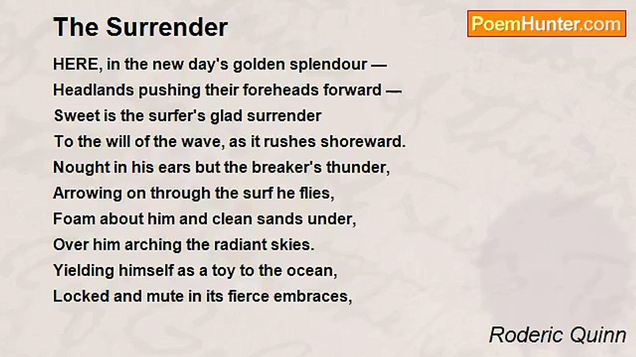 Roderic Quinn - The Surrender