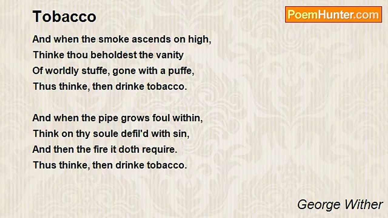 George Wither - Tobacco