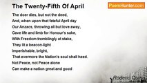 Roderic Quinn - The Twenty-Fifth Of April