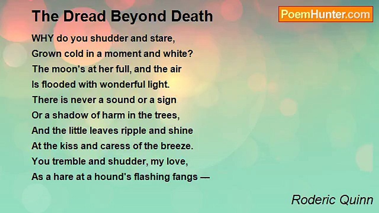 Roderic Quinn - The Dread Beyond Death
