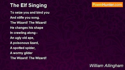 William Allingham - The Elf Singing