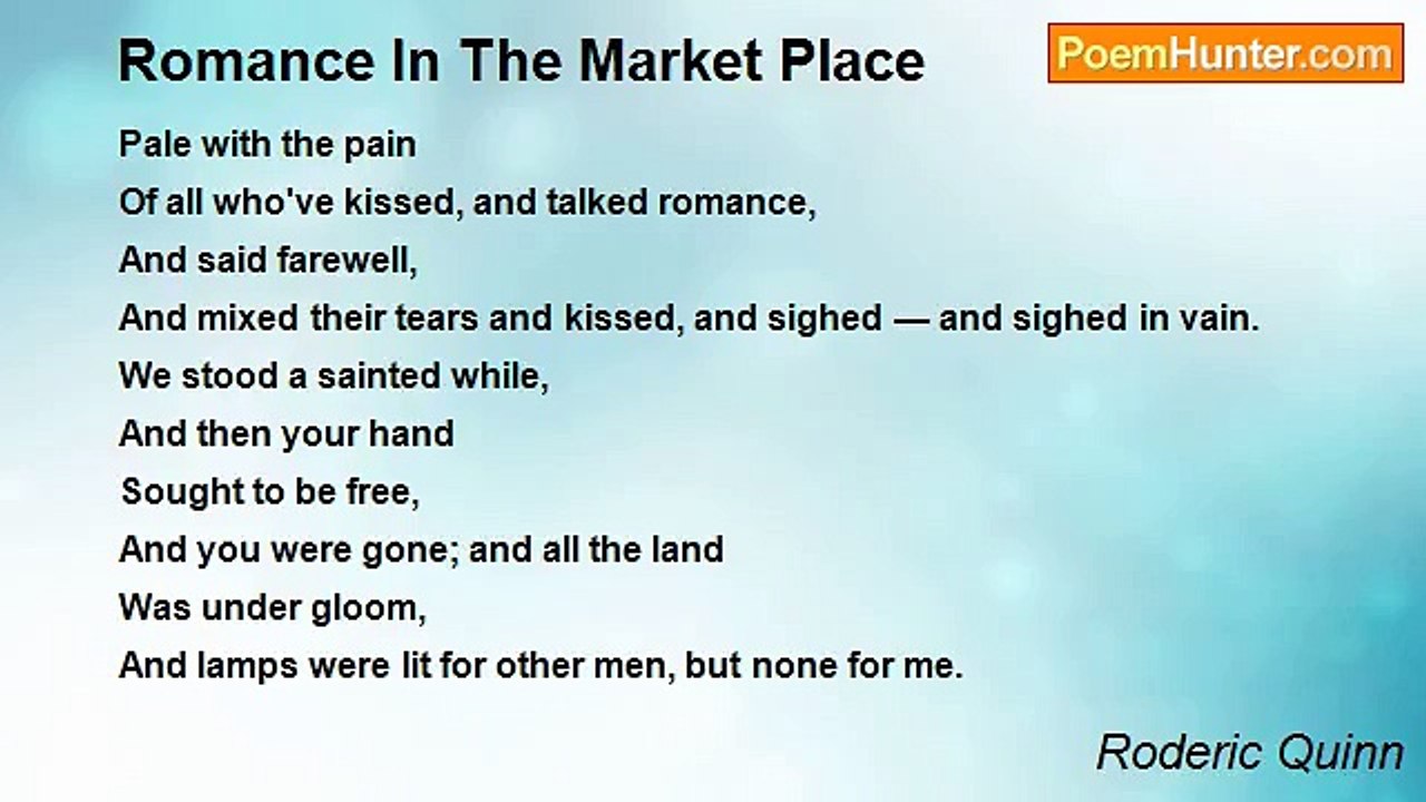Roderic Quinn - Romance In The Market Place