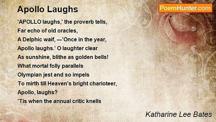 Katharine Lee Bates - Apollo Laughs