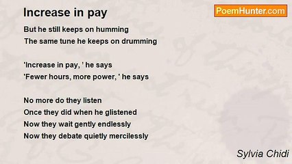 Sylvia Chidi - Increase in pay