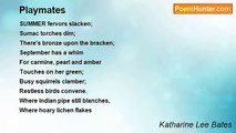 Katharine Lee Bates - Playmates