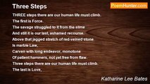 Katharine Lee Bates - Three Steps