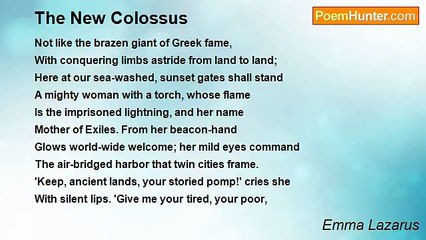 Emma Lazarus - The New Colossus