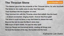 Katharine Lee Bates - The Thracian Stone