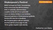 Katharine Lee Bates - Shakespeare's Festival