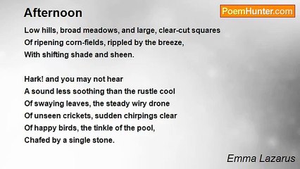 Emma Lazarus - Afternoon