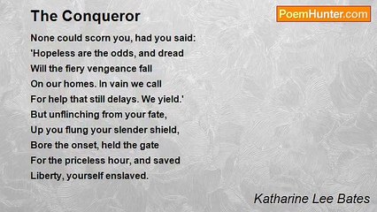 Katharine Lee Bates - The Conqueror