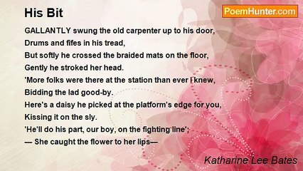 Katharine Lee Bates - His Bit