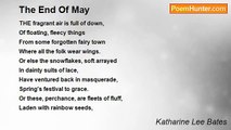 Katharine Lee Bates - The End Of May