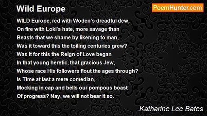 Katharine Lee Bates - Wild Europe