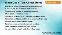 Katharine Lee Bates - When Cap'n Tom Comes Home